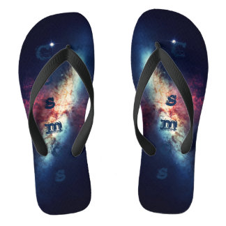 Chinelos Galáxia Nebulosa Azul Cosmos Espaço