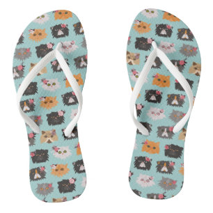 Chinelos Gatos Persa Ricos