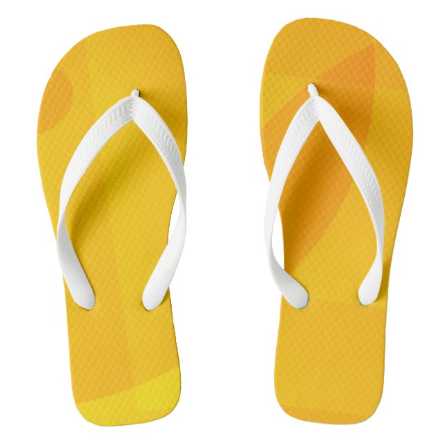Chinelos Geométricos Laranja e Amarelo (Pé da cama)