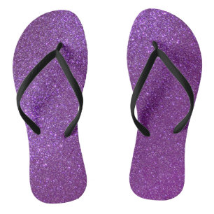 Chinelos Girly Sparkly Royal Purple Glitter