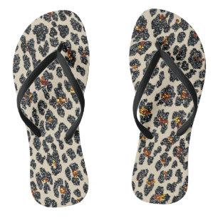Chinelos Glitter Leopard