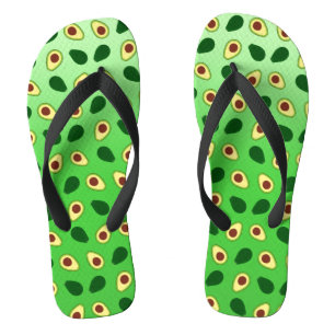 Chinelos Gradiente de verão da fatia de Kawaii Avocado Cute