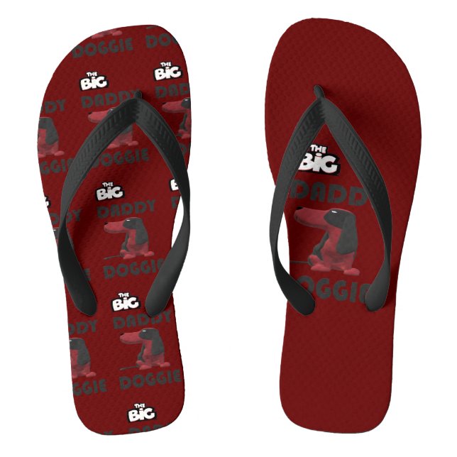 CHINELOS GRANDE DESIGN DE CACHORA DE PAI (Pé da cama)