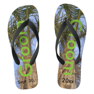 Chinelos Groom Palm Trees Blue Sky