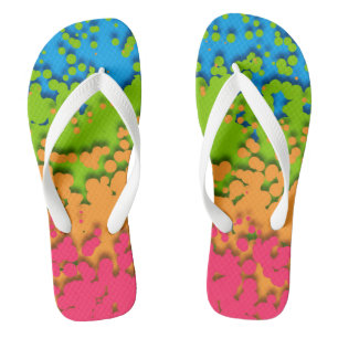 Chinelos Groovy Retro Bubble Trippy Funky Panromtic Pride