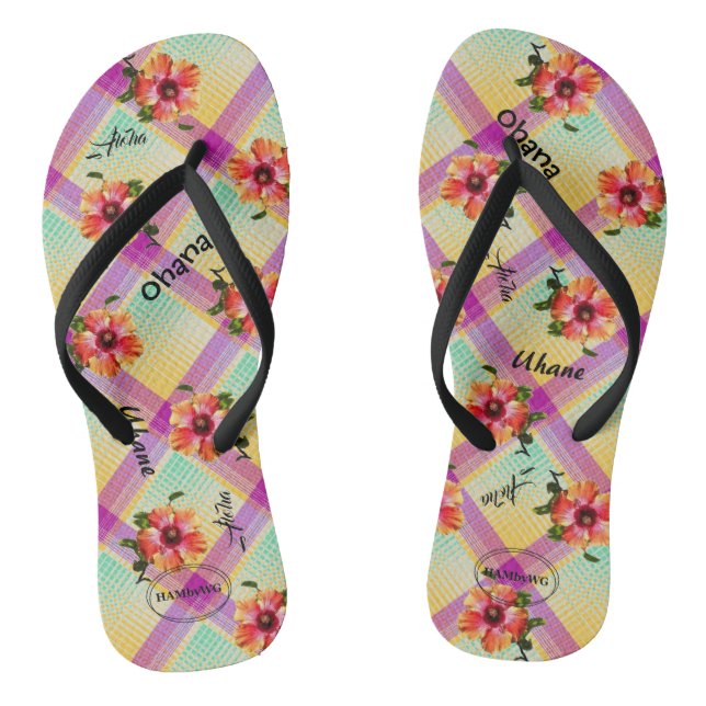 Chinelos HAMbyWG - Hipster Hawaiin Themed (Pé da cama)