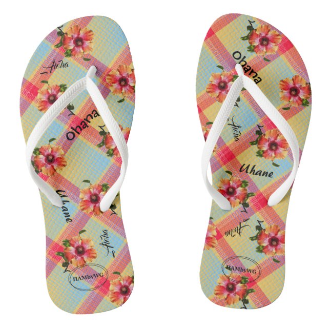 Chinelos HAMbyWG - Hipster Hawaiin Themed (Pé da cama)