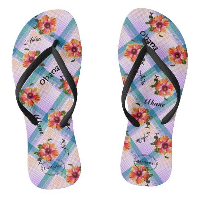 Chinelos HAMbyWG - Hipster Hawaiin Themed (Pé da cama)