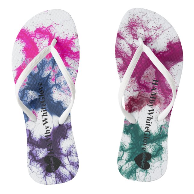 Chinelos HAMbyWG - Sacudir-Flop - Splatter de Tinta (Pé da cama)