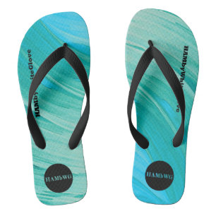 Chinelos HAMbyWhiteGlove - Mens Flip-Flops - Rich Aqua