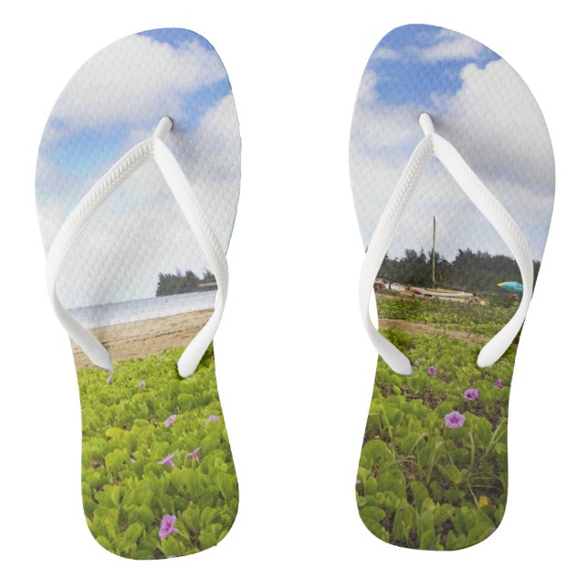 Chinelos Hanalei Bay, Kauai Hawaii Beach (Pé da cama)