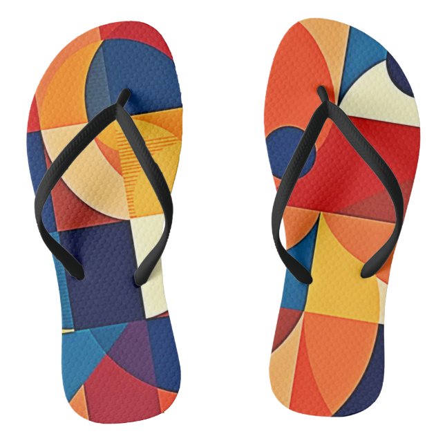 Chinelos Harmonia Geométrica: Design Artístico (Pé da cama)