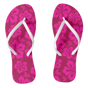 chinelos havaianos da flor do divertimento