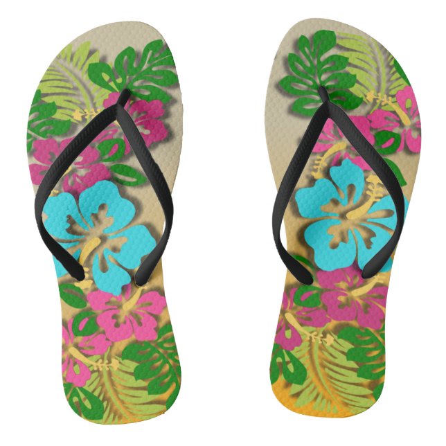 Chinelos havaianos de Luau (Pé da cama)