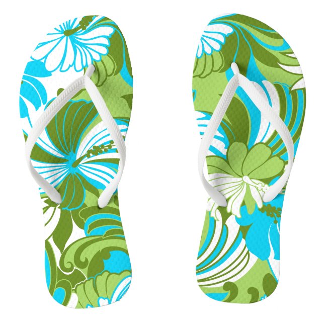 Chinelos Hibiscus Jungle-Havaiana Limão Tropical (Pé da cama)