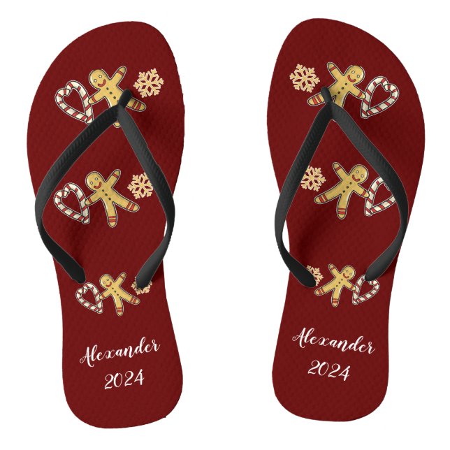 Chinelos Homem de gengibre amor (Pé da cama)