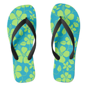 CHINELOS HULA HAVAIANA (HIBÍSCO) LIMA TEAL