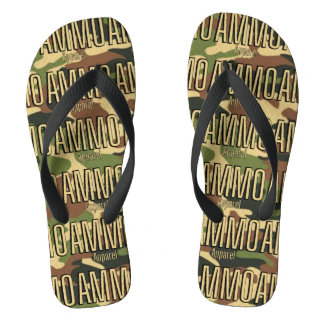 Chinelos IMPRESSÃO do Exército Clássico AMMO Roupa Unisex