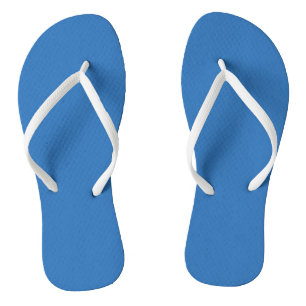 Chinelos Impressão Sonic Blue Solid Color, Cores de tonalid