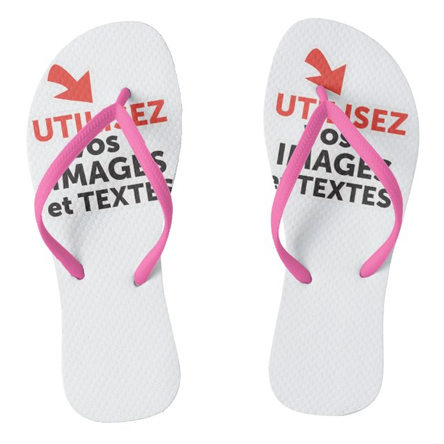 Chinelos Imprimer vos design en ligne DIY en Français (Pé da cama)