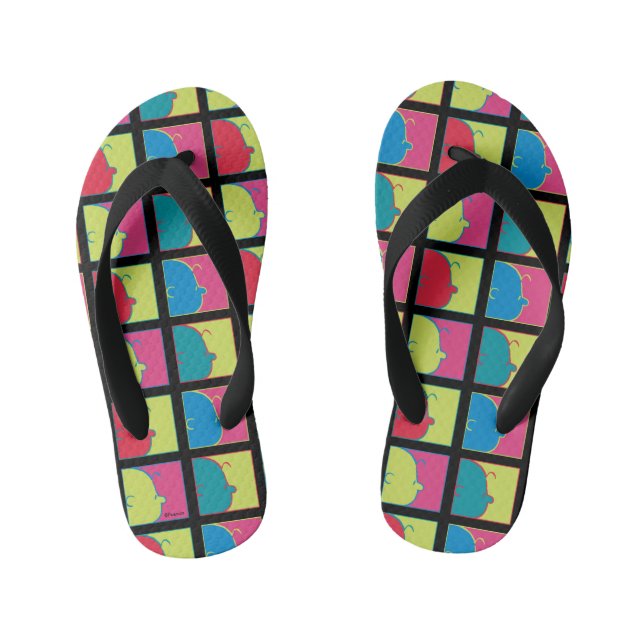 Chinelos Infantis Amendoins | Modern Pop Art Charlie Brown (Pé da cama)