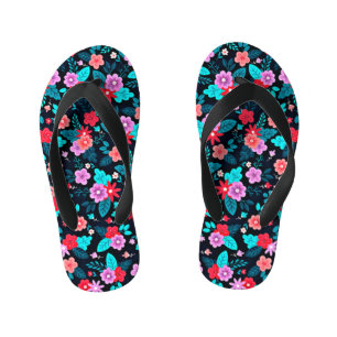 Chinelos Infantis Belo Esquema Ditsy Floral Padrão-56576
