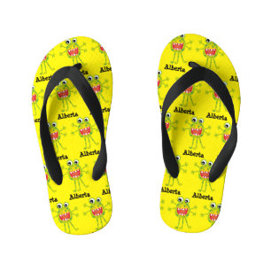 Chinelos Infantis Bonita animação verde monstro engraçado para crian