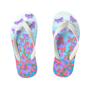 Chinelos Infantis Butfly Garden 3D Whimsey 