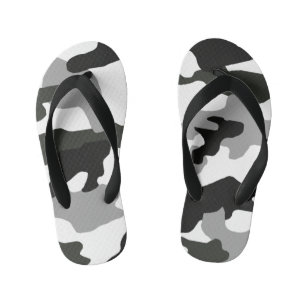 Chinelos Infantis Camuflagem de cinza urbana n.o 15