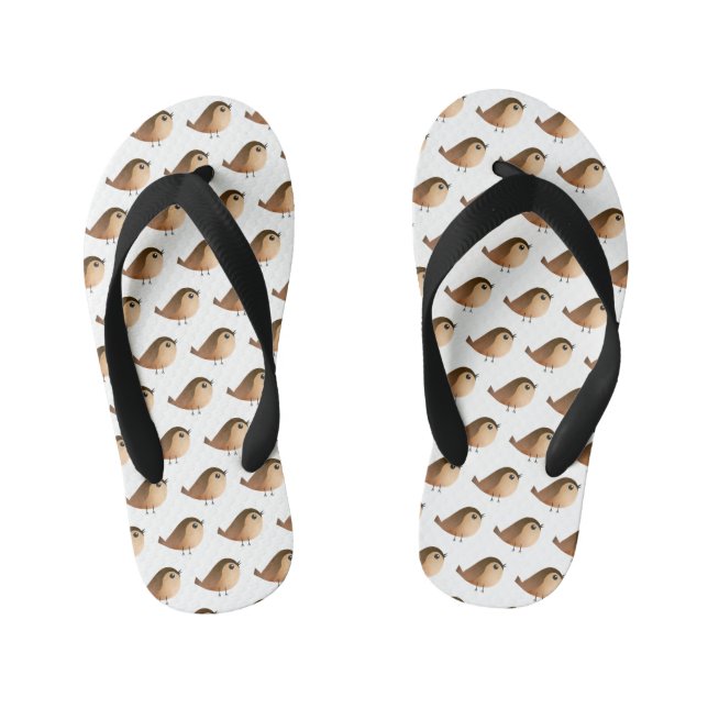 Chinelos Infantis Cartografia de Pássaro Sparrow (Pé da cama)