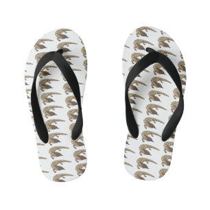 Chinelos Infantis Cartografia de répteis de lagarto azul