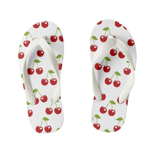 Chinelos Infantis Cereja-suculenta (Pé da cama)