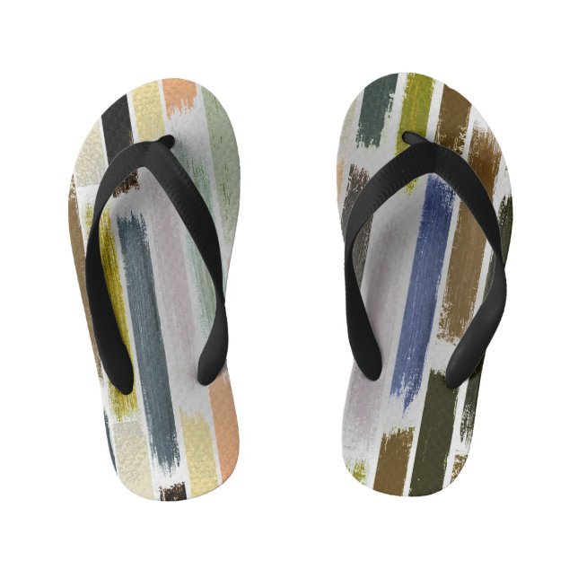 Chinelos Infantis Chuva de cores 5 (Pé da cama)