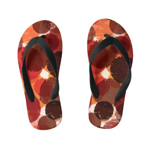 Chinelos Infantis Coleção de Padrões sem costura abstrato