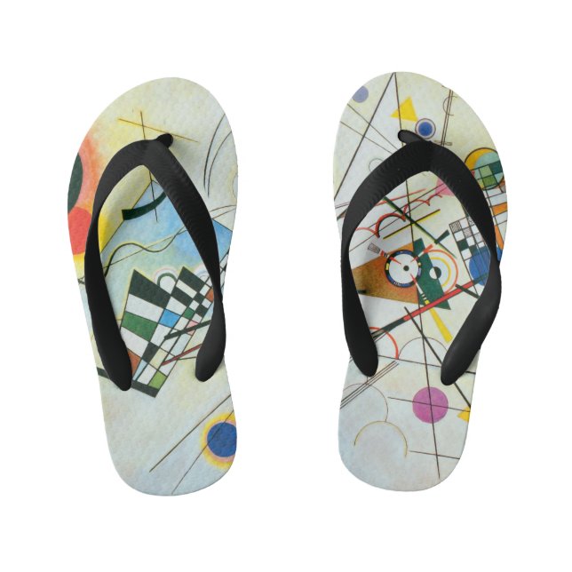 Chinelos Infantis Composição VIII de Wassily Kandinsky (Pé da cama)