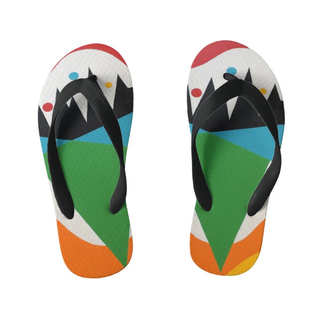 Chinelos Infantis Confetti Cone Kids’ Flip Flops (Pé da cama)
