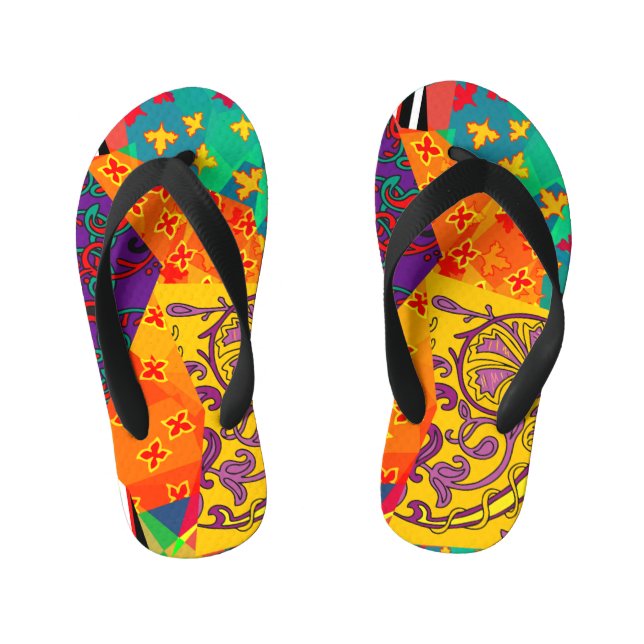 Chinelos Infantis Corpo Festivo Turco Indiano Mandala (Pé da cama)