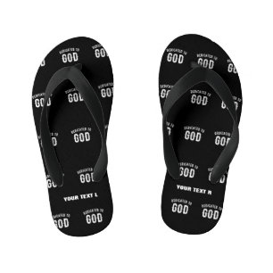 CHINELOS INFANTIS DEDICADO A DEUS TEXTO BRANCO RESFRIADO PERSONALIZÁ