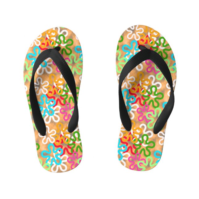 Chinelos Infantis Design do padrão africano Ankara (Pé da cama)