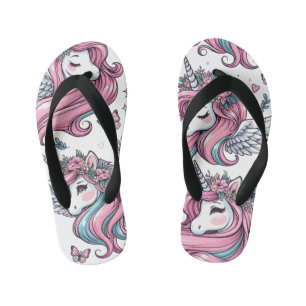 Chinelos Infantis Design Sacudir-Inchaço para crianças - Unicórnios