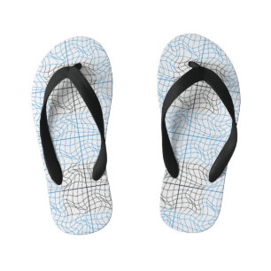 Chinelos Infantis Distorção Wireframe 10 BBK.W OffWhite BG