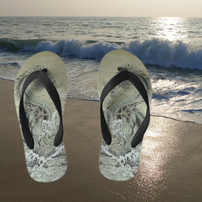 Chinelos Infantis Dragão marinho (Criador carregado)