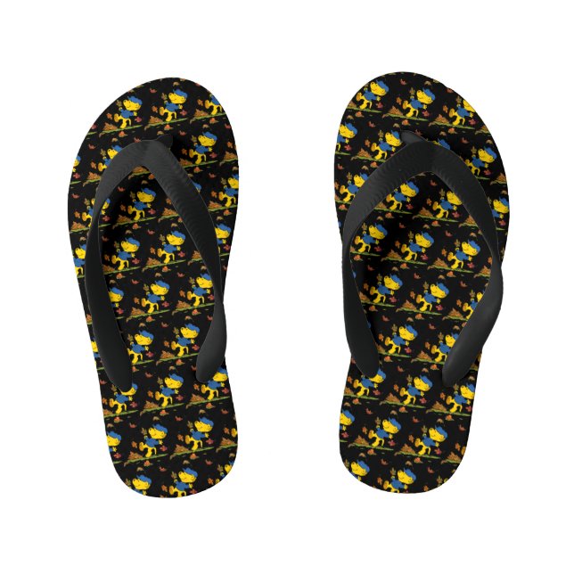 Chinelos Infantis Ferald Dancing Entre As Folhas Do Outono (Pé da cama)