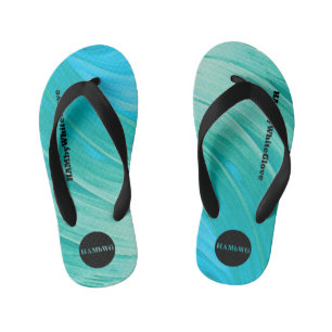 Chinelos Infantis Flip-Flops HAMbWG - Anilha Aqua
