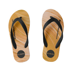Chinelos Infantis Flip-Flops HAMbWG - Roteiro Laranja