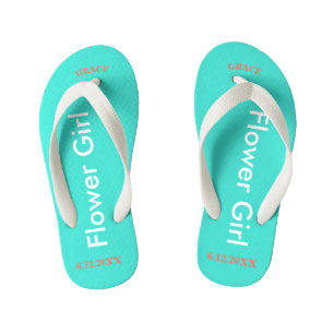 Chinelos Infantis Flor Girl NAME Turquoise