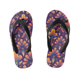 chinelos infantis flores em flor