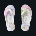 Chinelos Infantis FLORICULTURA DE CASAMENTO DE GÊS DOCE GENTE DE Flo<br><div class="desc">Toddler Flower Girl Sandals para combinar com a coleção - Floral Chic Wedding Pera Doce em rosa e lavanda com caligrafia bonito e fontes modernas</div>