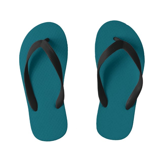 Chinelos Infantis Fundo azul-verde sólido com uma textura sutil (Pé da cama)