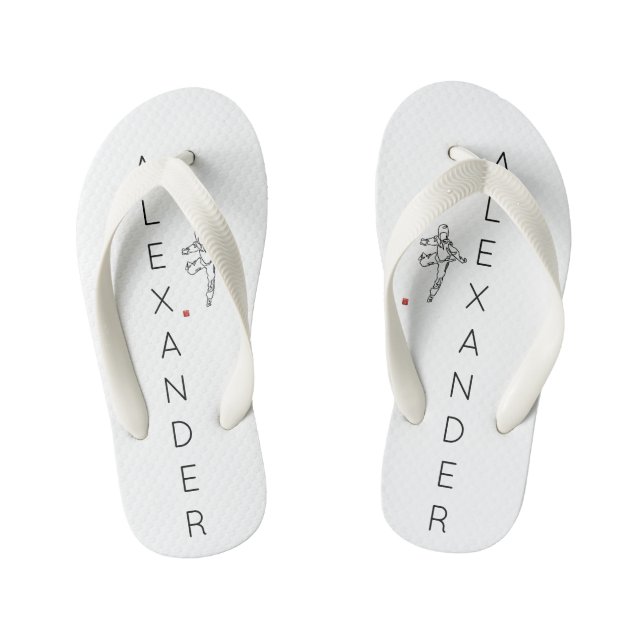 Chinelos Infantis Gougounes TONGS TAEKWONDO DWICHAGI back kick 02 (Pé da cama)